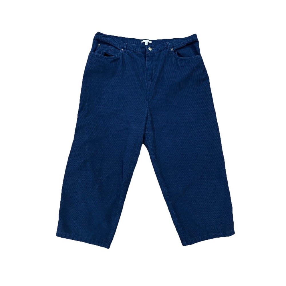 Frances Valentine Janeβ Blue Corduroy Crop Pants Size 12